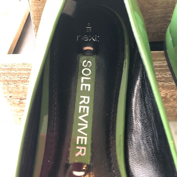 NWOT NEXT U.K. Green Patent Flats US SIZE 8 - Picture 5 of 8